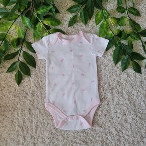 Baby Girl Bow Onesie (0-3 Months)